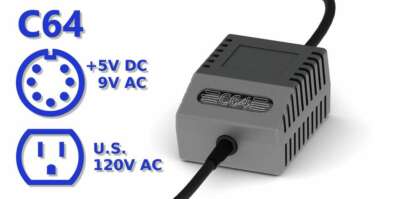 C64 PSU Classic US - Replacement Commodore 64 Power Supply