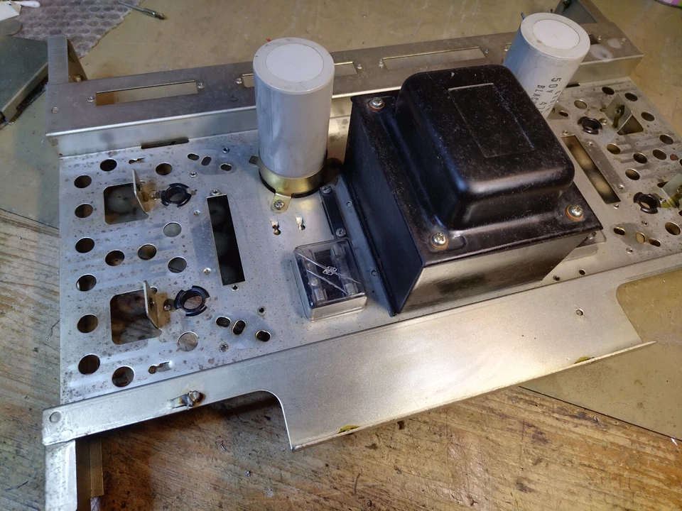 Sansui AU999 amplifier Steel Chassis Components - used - Bild 3 von 4