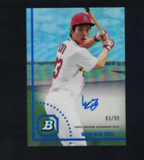 2022 Bowman Heritage Chrome WON-BIN CHO Auto #CPA-WC Cardinals Rookie #83/99