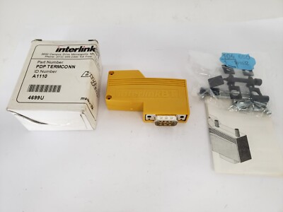 INTERLINK BT A1110 PDP TERMCONN BUS STOP 9 PIN CONNECTOR NIB