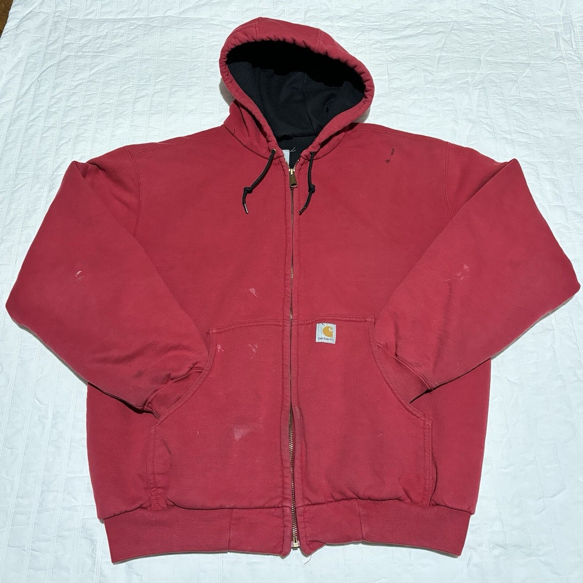 Carhartt J149 INR Original Classic Red Full Zip Insulated Carhartt J149 INR Original Classic Red Full Zip Insulated