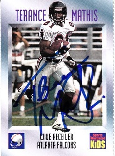 Terance Mathis signed autograph Falcons 1996 Sports Illustrated for ...