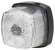 Fanale posizione anteriore bianco singolo Ellebi LBW600 per rimorchi