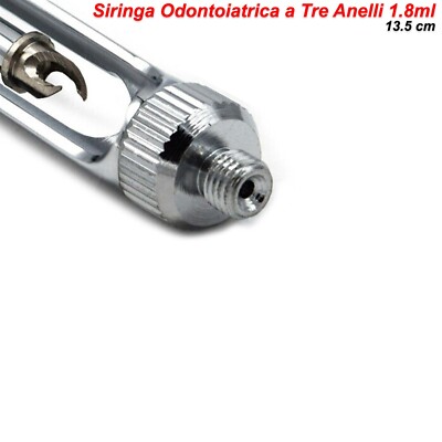 Siringhe Dentali 1,8 Ml - Set Di 3 Pezzi In Acciaio Inox Per Anestesia - NATRA Germany