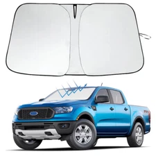Fits 2019-2025 Ford Ranger Front Windshield Sun Shade Foldable UV Block Cover