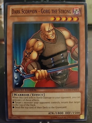 Dark Scorpion - Gorg the Strong - Limited Edition - Yugioh Dark Monster |  eBay