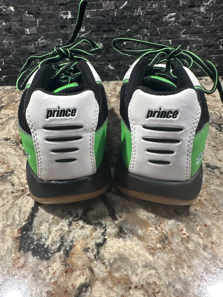 Туфли Prince Hornet зеленые черные теннис пиклбол сквош унисекс размер 5,5 для подростков - Изображение 4 из 4
