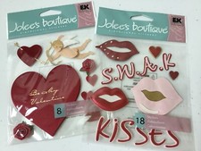 Jolee's CUPID   SWEET KISSES Love Valentine's Day Scrapbooking Stickers NEW