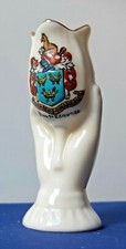 Willow Art Crested China - Flower in Hand - BURY ST. EDMUNDS (Suffolk) Crest