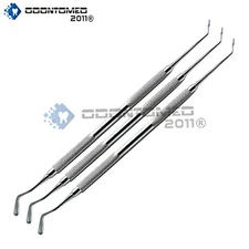 3× Dental Woodson # 2 Plugger Plastic Composite Filling Double Ended Instruments