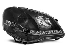 SCHEINWERFER LPVWA6 PASSEND FÜR VW POLO 9N3 04.05-09 DAYLIGHT SCHWARZ NEU
