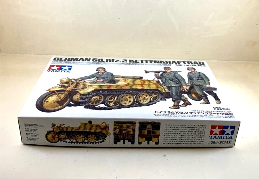TAMIYA NO. 377 GERMAN SD. KFZ. 2 KETTENKRAFTRAD - Immagine 2 di 4