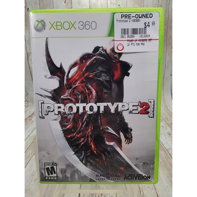 Prototype 2 (Microsoft Xbox 360, 2012) Complete W/ Manual
