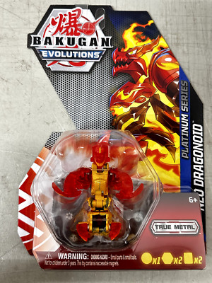 Bakugan Evolutions Platinum Series NEO DRAGONOID Action Figure Red True Metal