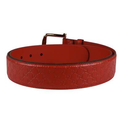 Authentic Gucci Micro Guccissima Belt red leather | eBay display picture 1
