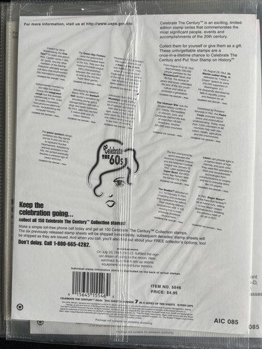 3182-3191 Celebrate the Century Album (1900-1999 -10 Sheets, 15 Stamps each) MNH - Picture 16 of 23