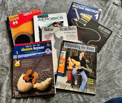 Guitar learning books (7 tot) Hal Leonard, Mel Bay, Mazer, Aranjo, Nelson, Davis