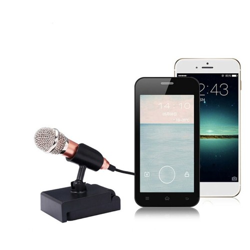 3.5MM MINI CONDENSER MICROPHONE PHONE KARAOKE MIC FOR IPHONE ANDROID OPULENT - Afbeelding 3 van 16