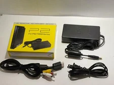 PS2 Playstation 2 Slim  AC Adapter Power Cord & AV Cable Brand New