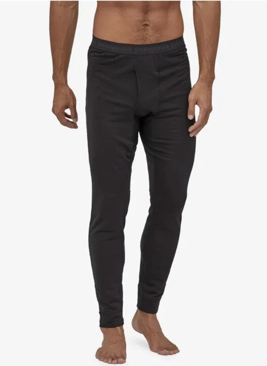PATAGONIA Black Midweight Capilene Baselayer Pants Men’s Size XL