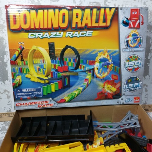 Domino Rally Crazy Race Dominos Game By Goliath (As Is Missing Pieces) 2016 - Picture 11 of 11