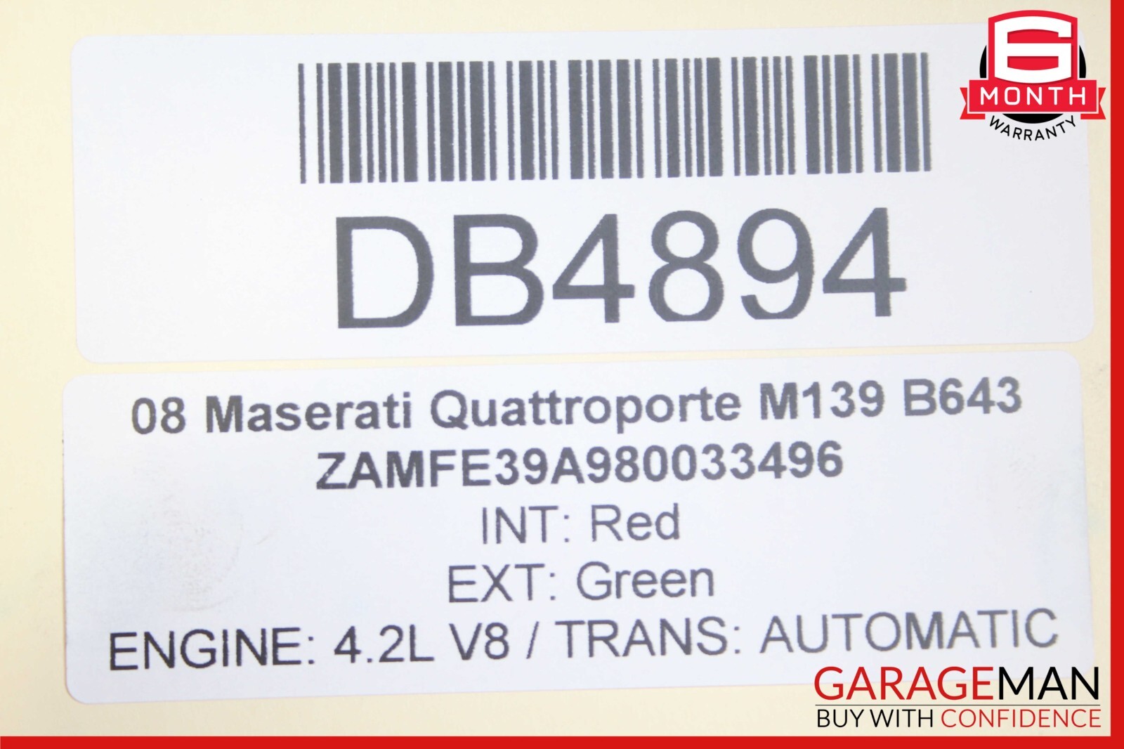 07-16 Maserati GranTurismo Quattroporte 4.2L Rear Differential Diff Axle Carrier