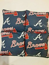 4 Cornhole Bag Set Corn Hole Atlanta Braves