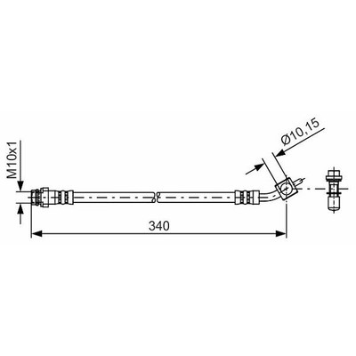 Bosch brake hose brake line for Ford Galaxy S-Max Volvo XC60