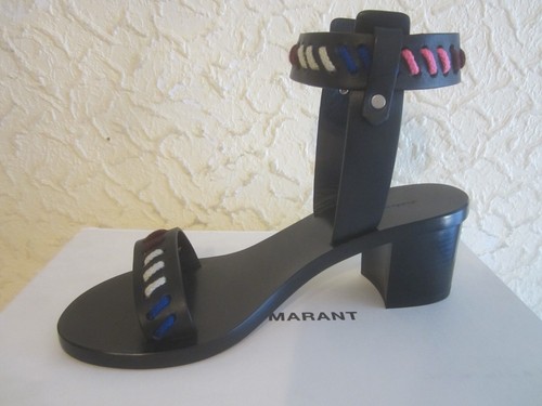 Sandalias de cuero negro Isabel Marant Jecky - Imagen 3 de 10