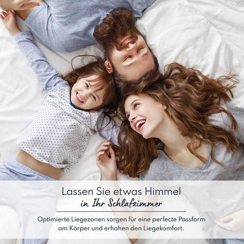 Matratze 140x200 Kaltschaum SELECT MAX DOUBLE Visco HR Schaum H3 H4 24 cm JERSEY - Bild 2 von 7