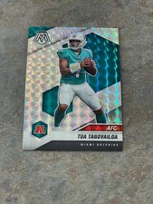 Tua Tagovailoa 2021 Panini Mosaic #228 Silver Mosaic Prizm Miami Dolphins