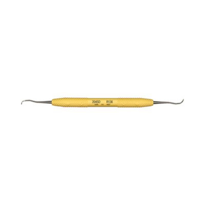 PDT R136 Cruise Line 204SD Double End Sickle Scaler Yellow Resin Handle