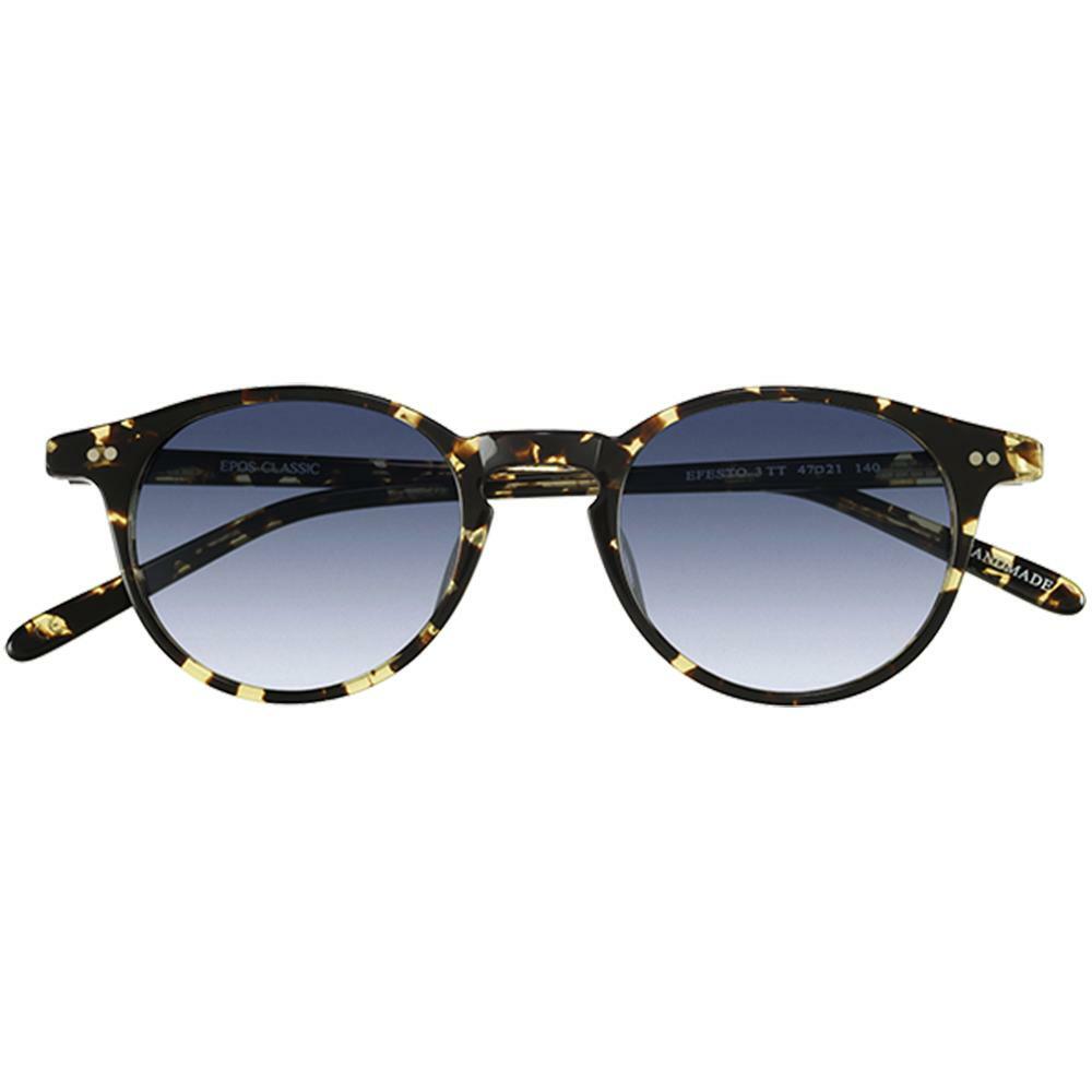 Epos Efesto 3 TT Sunglasses Burnt Havana 47mm Handmade in Italy with Multiple Lens Options-image