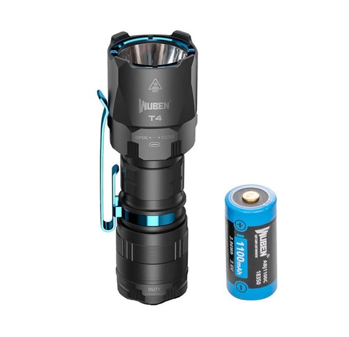 WUBEN T4 Tactical EDC Flashlight Rechargeable 850 Lumens 401m Range Throw Torch - Picture 31 of 68