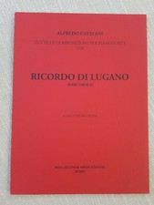 Alfredo Catalani Ricordo Di Lugano Memory Of Lugano Barcarola Boccaccini  Spada