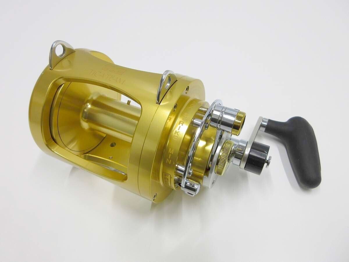 TICA TEAM 50R WTS 2-SPEED FISHING REEL SEA MANUAL GOLD TICA TEAM 50R WTS 2-SPEED FISHING REEL SEA MANUAL GOLD