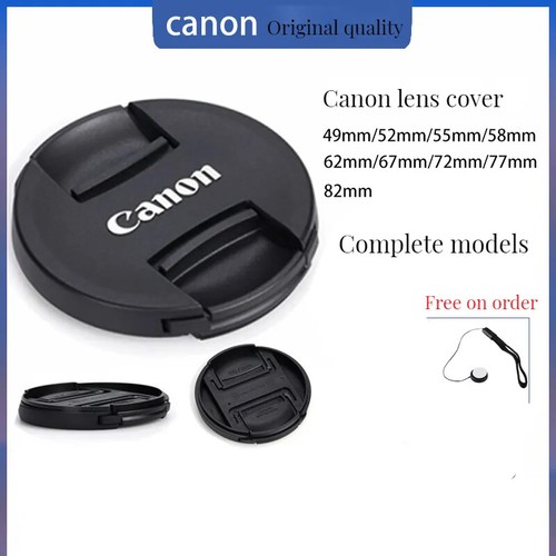 New 43mm 49mm 52mm 55mm 58mm 62mm 67 72 77 82mm Cap Cover For Canon