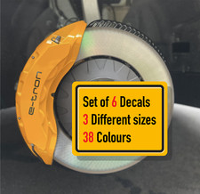 6 X Compatible With Audi E-tron Gt Brake Caliper Decals Stickers