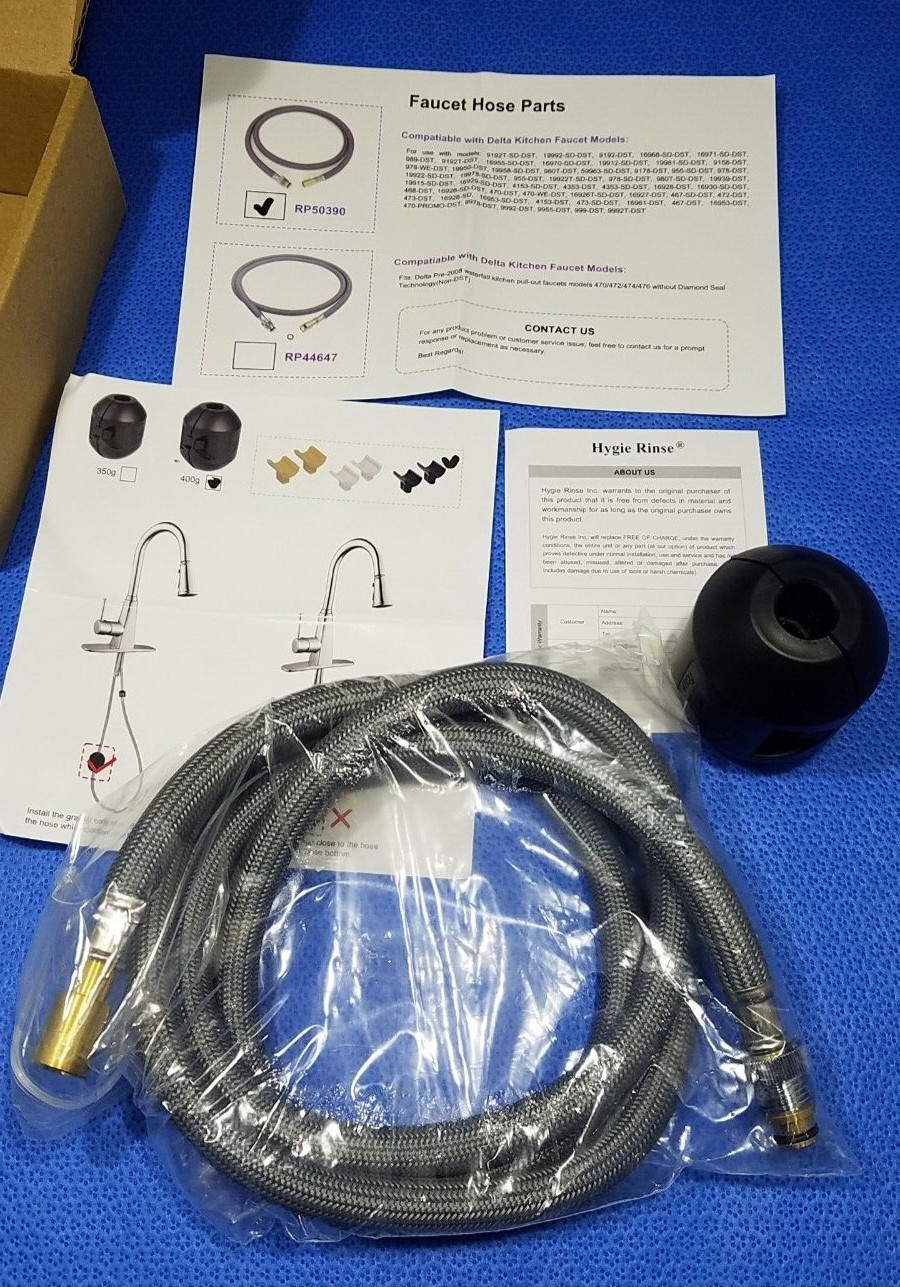 RP50390 Kitchen Faucet Hose Replacement Compatible With Delta DST Faucets