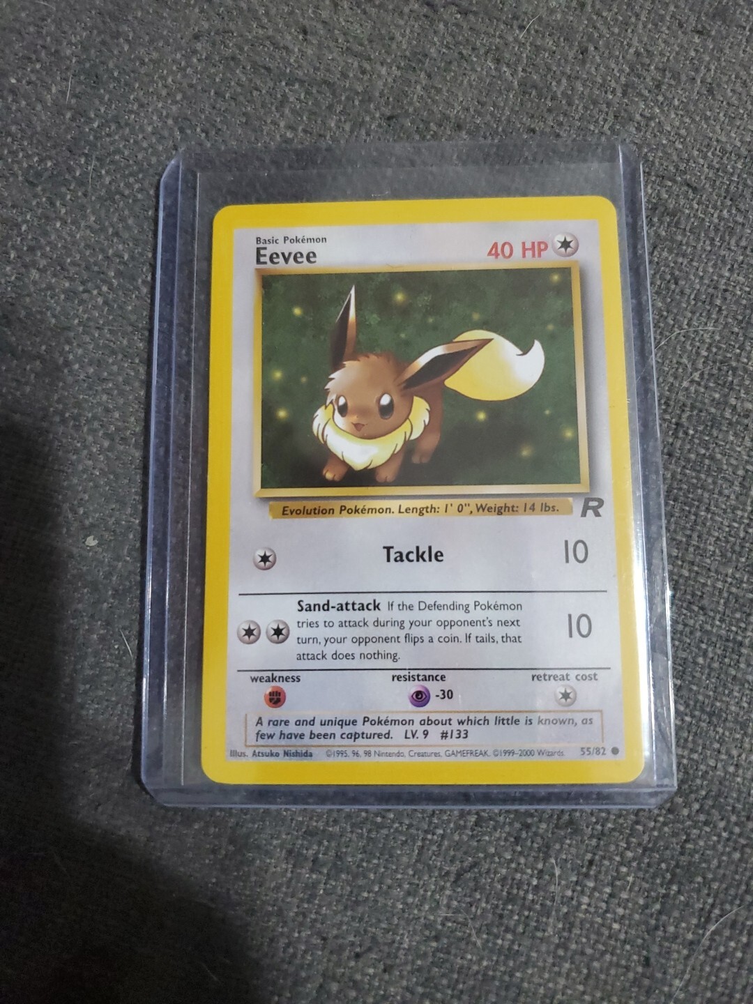 Pokemon Card Eevee 55/82 Team Rocket Near Mint