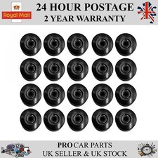 20X Wheel Nut Bolt Plastic Cover Cap Black Fits VW Skoda 1K0601173