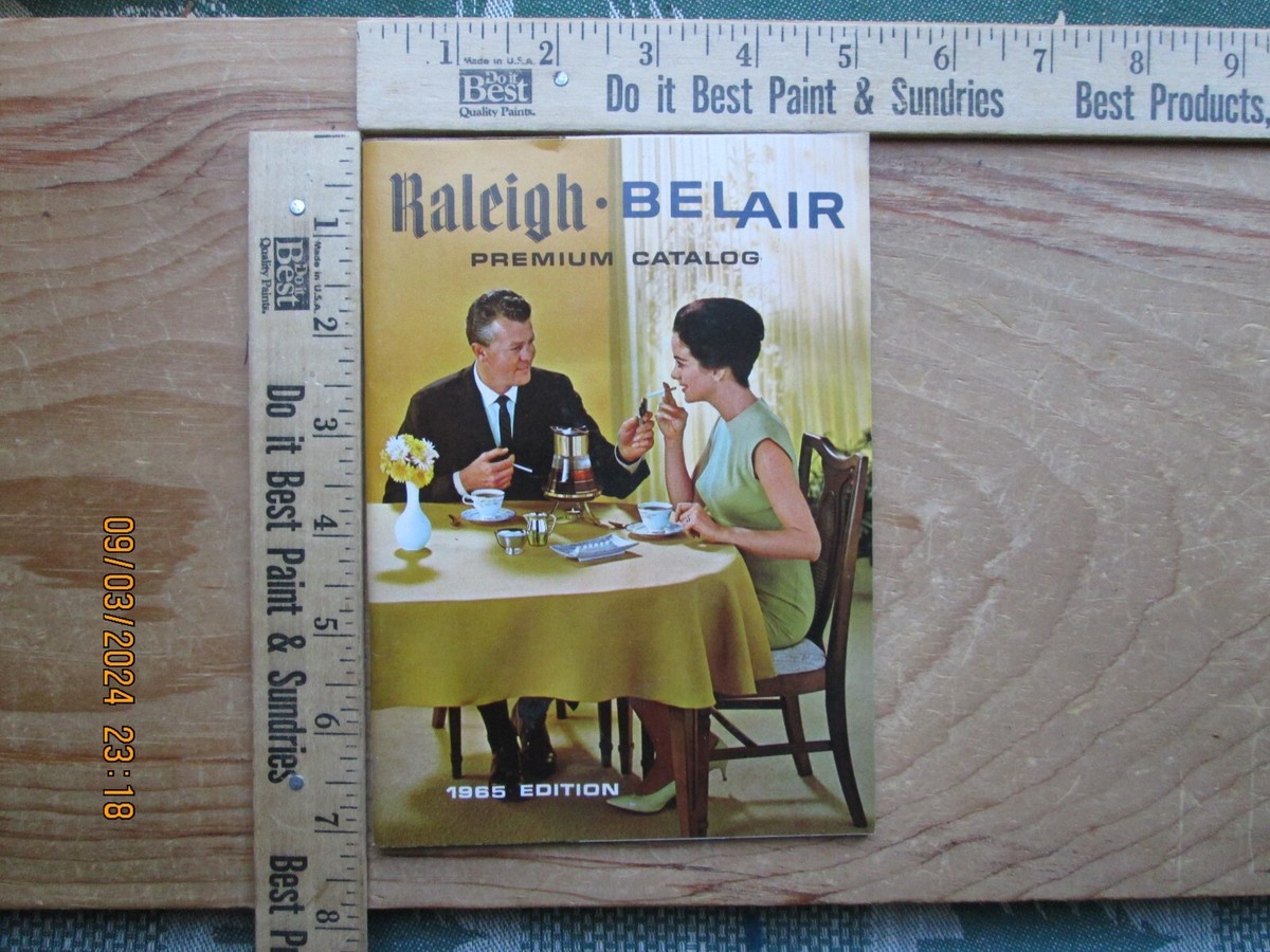 Raleigh belair Tobacco coupons premium catalog 1965