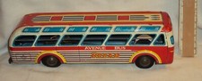 VINTAGE DAIYA FRICTION TINPLATE AVENUE BUS FROM JAPAN 1970