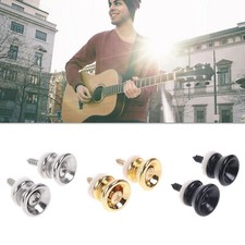 4pcs Anti-skid Strap Lock Locking Button End Pin Electric Acoustic Bass Guitar