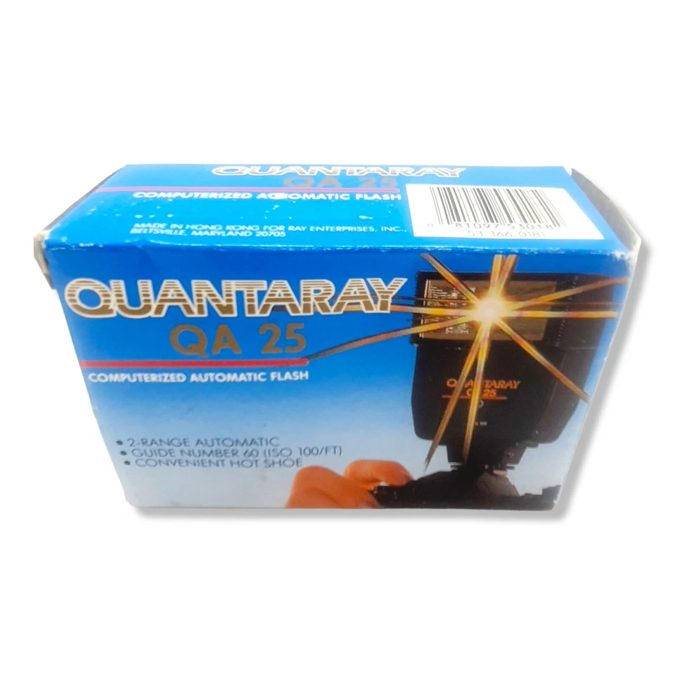 NEW QUANTARAY FLASH QA 25 QA25 Automatic Computerized Hot Shoe Mount Auto 60°  - Image 2 of 4
