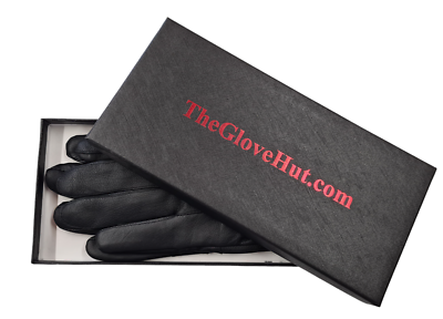 Gants cuir homme hiver noir rembourrage polaire interne Noir - Prêt-à-Porter
