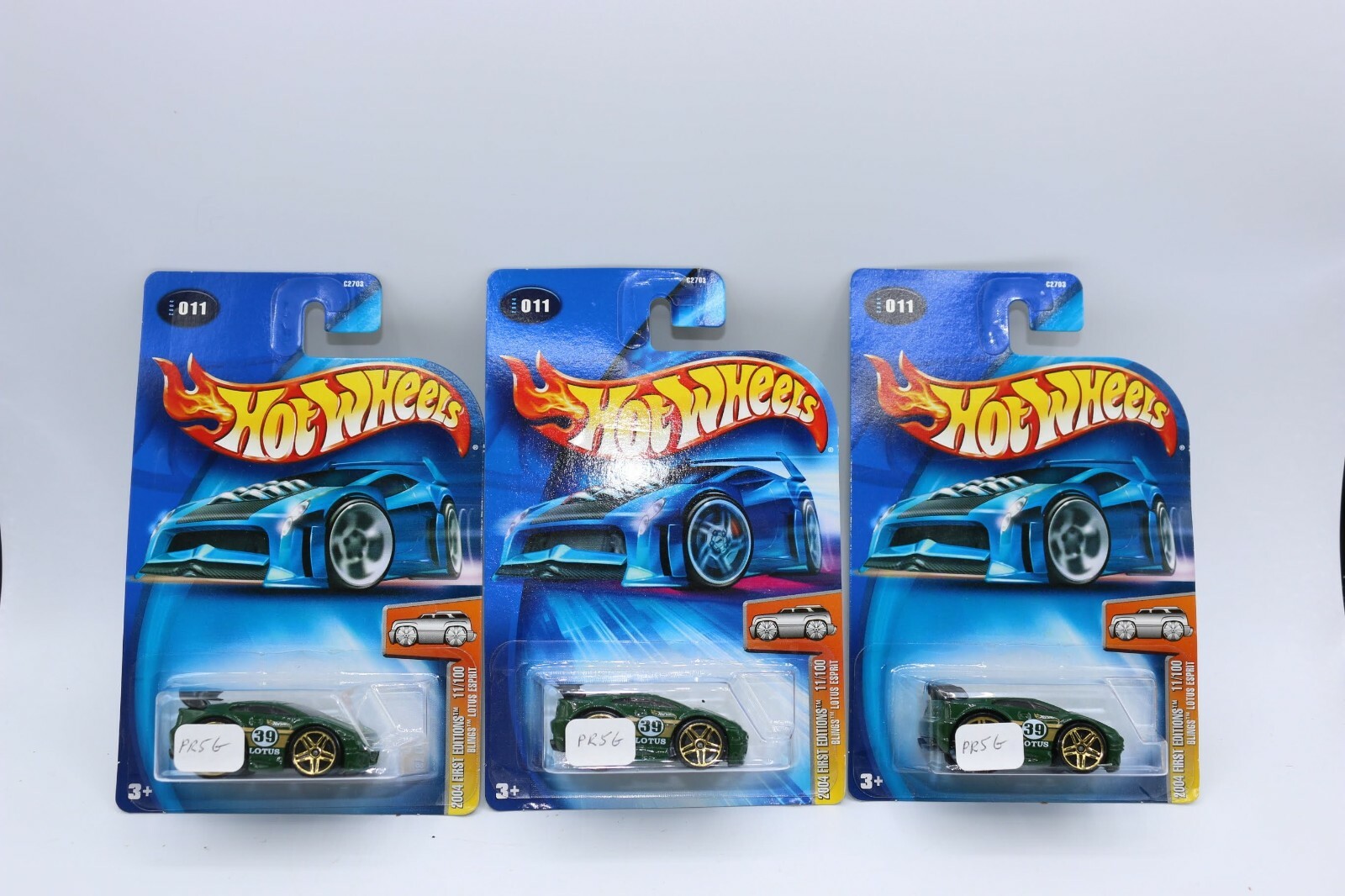 Lot of 3 Hot Wheels ~ 2004 First Editions #011 ~ Blings Lotus Esprit
