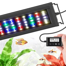 LED Aquarium Light Full Spectrum Fish Tank Light with RGB Brightness/Color St...