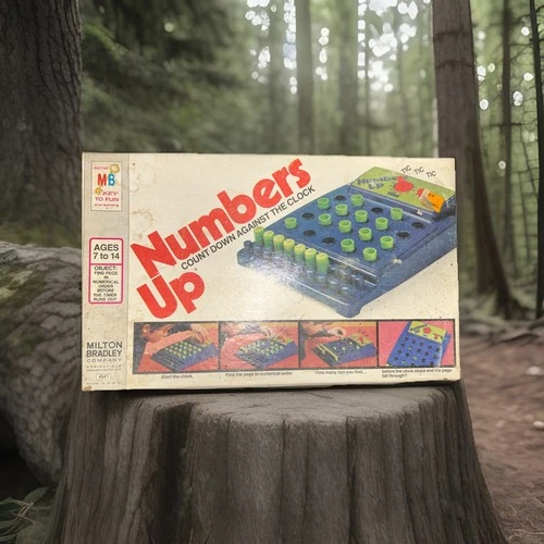 Vintage 1975 Numbers Up Game Milton Bradley Board Game nice display piece