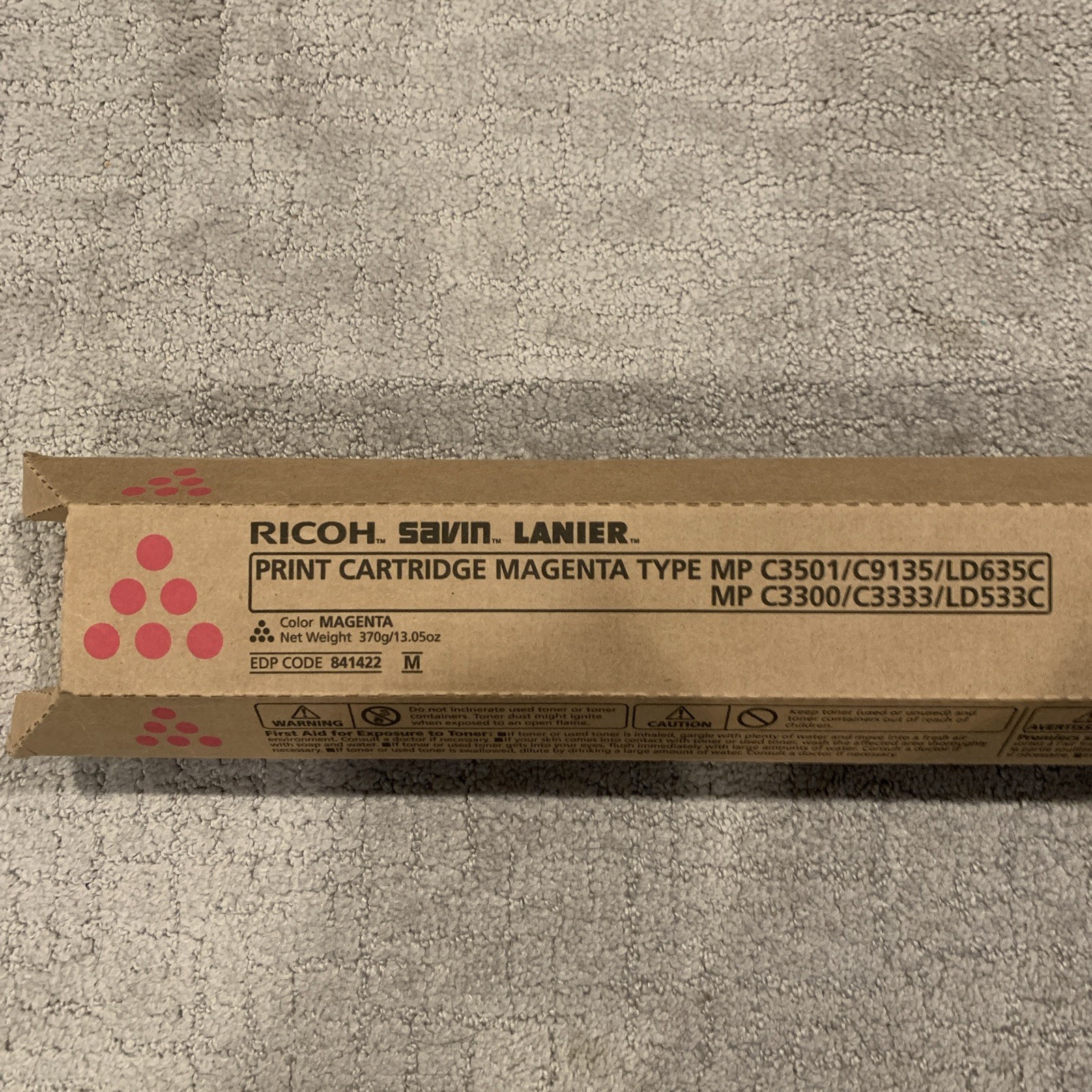 Genuine OEM Ricoh MP C3501 C9135 LD635C 841422 Magenta Toner NEW Lanier Savin